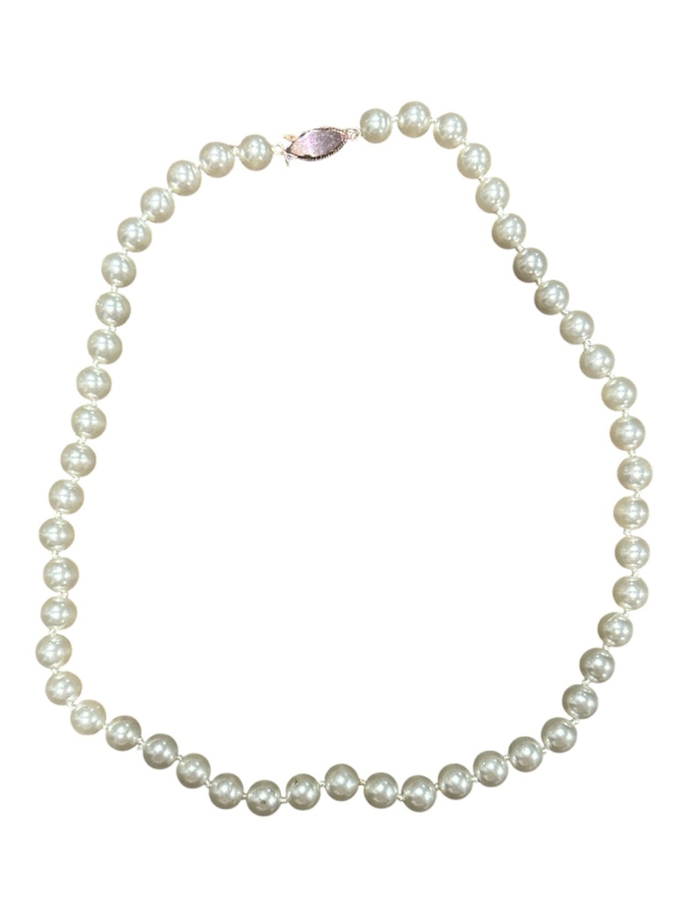 Vintage Classic White Pearl Necklace - Unbranded